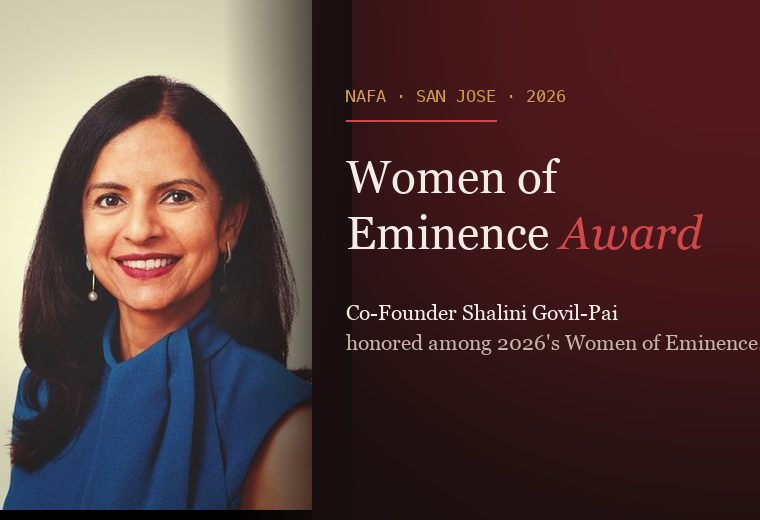 Co-Founder Shalini Govil-Pai honored with the NAFA Women of Eminence Award